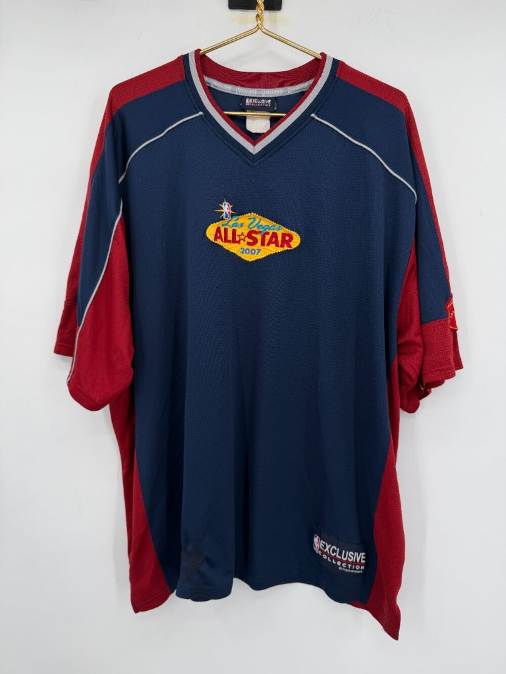 NBA Exclusive Collection 2007 Las Vegas All Star Shooting Shirt Red Blue